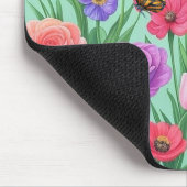 Farbenfrohe Rose Blumen/Frühling Mousepad (Ecke)