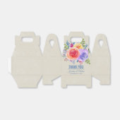 Farbenfrohe Rose Blumenzwiebelblume Vielen Dank Geschenkschachtel (Ungefaltet)