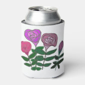 Farbenfrohe Rose Dosenkühler (Kanne Vorderseite)