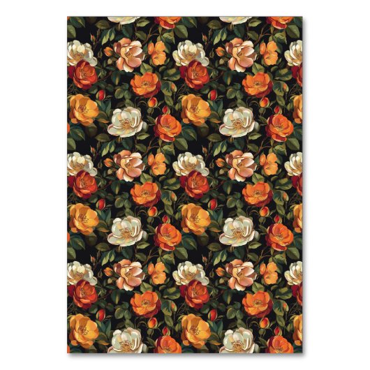 Farbenfrohe Rose Extravagante Hochzeitsstimmung Ti Tischnummer (Rückseite)