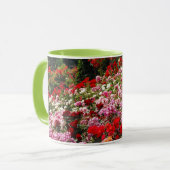 Farbenfrohe Rose Garten Kaffee Tasse (Vorderseite Links)
