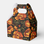 Farbenfrohe Rose Geburtstag Gefälligkeitsbox Danke Geschenkschachtel (Rückseite)