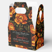 Farbenfrohe Rose Geburtstag Gefälligkeitsbox Danke Geschenkschachtel (Geöffnet)