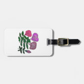 Farbenfrohe Rose Gepäckanhänger (Vorderseite horizontal)