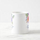 Farbenfrohe Rose Hochzeit mit floralen Wasserfarbe Kaffeetasse (Mittel)