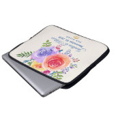 Farbenfrohe Rose Hochzeit mit floralen Wasserfarbe Laptopschutzhülle (Vorne Knopf)