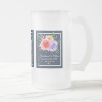 Farbenfrohe Rose Hochzeit mit floralen Wasserfarbe