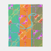 Farbenfrohe Rose hört mit ihrem Namen Fleece Blank (Vorderseite)