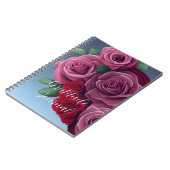 Farbenfrohe Rose Notizblock (Linke Seite)