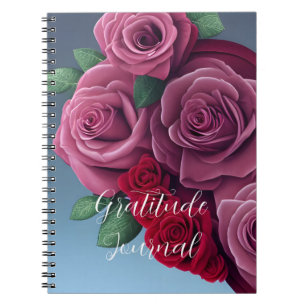 Farbenfrohe Rose Notizblock