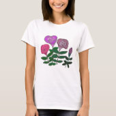 Farbenfrohe Rose T-Shirt (Vorderseite)