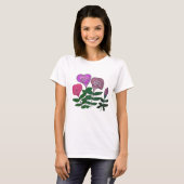 Farbenfrohe Rose T-Shirt (Vorne ganz)