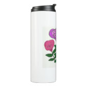 Farbenfrohe Rose Thermosbecher (Nach links gedreht)
