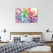 Farbenfrohe Rosette-Leinwand Leinwanddruck (Insitu (Schlafzimmer))