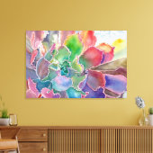 Farbenfrohe Rosette-Leinwand Leinwanddruck (Insitu (Wohnzimmer))