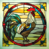 Farbenfrohe Roster-Imitate aus festem Glas Fensteraufkleber (Blatt 3)