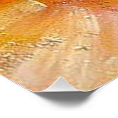 Farbenfrohe Rot-Gelb-Grün-Blau-Rosa-Expressionismu Poster (Ecke)