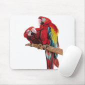 Farbenfrohe rote Farbe Wasserfarben Malerei Design Mousepad (Mit Mouse)