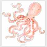 Farbenfrohe Rote Koralle Octopus Ocean Deco Art Aufkleber<br><div class="desc">Dieser rote,  korallenfarbene und pfirsichfarbene Oktupus ist ein netter kleiner Typ. Mix und Spiel mit den anderen lustigen Strand inspiriert Tiere aus dieser Sammlung von süßen,  bezaubernden Ozean Kreaturen von Audrey Jeanne Roberts,  Urheberrecht.</div>