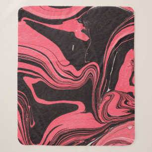 Farbenfrohe rote Marmor-Tintenpapiertexturen auf w Sherpadecke