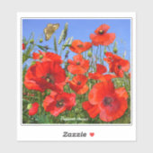 Farbenfrohe Rote Pflaumen Kontur Aufkleber (Blatt)