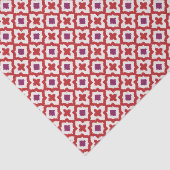 Farbenfrohe rote und lila Kat-Stammmuster Seidenpapier (Ausschnitt)