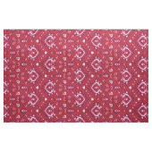 Farbenfrohe rote und lila Tribal-Muster Stoff (Yard (91,4 cm))