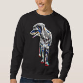 Farbenfrohe Rottweiler 26 Sweatshirt (Vorderseite)