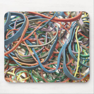 Farbenfrohe Rubberbands Mousepad