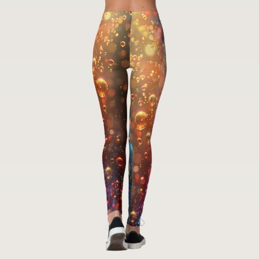 Farbenfrohe Rübselstrumpfhose Leggings (Rückseite)