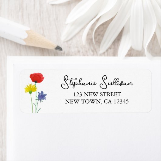 Farbenfrohe Rücksendeadresse (Insitu)