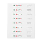 Farbenfrohe Rücksendeadresse für einen angenehmen  (Bogen)