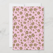 Farbenfrohe Rufe alle Party Tiere Safari Geburtsta Einladung (Rückseite)