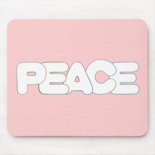 Farbenfrohe Ruhe, das Wort, Mousepads (Vorne)