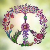 Farbenfrohe Ruhe Niedlich Boho Hippie Dekorative Fensteraufkleber