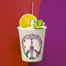 Farbenfrohe Ruhe Niedlich Boho Hippie Wholesome Pappbecher