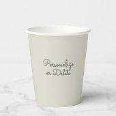 Farbenfrohe Ruhe Niedlich Boho Hippie Wholesome Pappbecher (Rückseite)