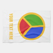 Farbenfrohe Ruhe Schild Handtuch Handtuch (Horizontal)