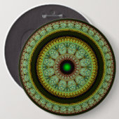 Farbenfrohe, runde Mosaikdekoration Button (Vorne & Hinten)