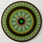 Farbenfrohe, runde Mosaikdekoration Button (Vorderseite)
