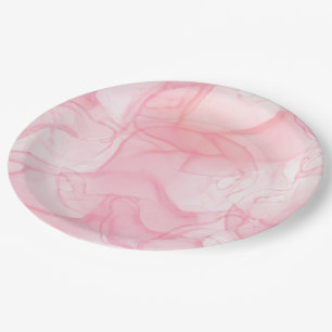 Farbenfrohe runde Pappteller für ein festliches Fe