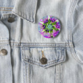 Farbenfrohe Rundformen Abstraktes Fraktal Kunst, D Button (Beispiel)