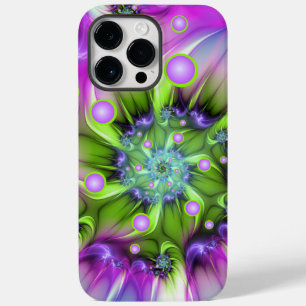 Farbenfrohe Rundformen Abstraktes Fraktal Kunst, D Case-Mate iPhone 14 Pro Max Hülle