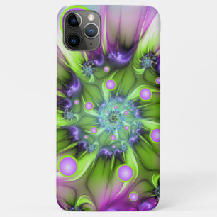 Farbenfrohe Rundformen Abstraktes Fraktal Kunst, D Case-Mate iPhone Hülle