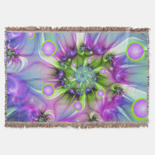 Farbenfrohe Rundformen Abstraktes Fraktal Kunst, D Decke