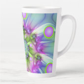 Farbenfrohe Rundformen Abstraktes Fraktal Kunst, D Milchtasse (Rechts)