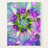 Farbenfrohe Rundformen Abstraktes Fraktal Kunst, D Planer (Rückseite)