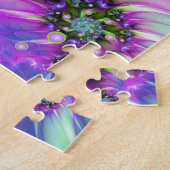 Farbenfrohe Rundformen Abstraktes Fraktal Kunst, D Puzzle (Seite)