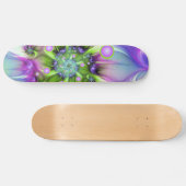 Farbenfrohe Rundformen Abstraktes Fraktal Kunst, D Skateboard (Horizontal)