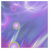 Farbenfrohe Rundformen Abstraktes Fraktal Kunst, D Stoff (Nahaufnahme)